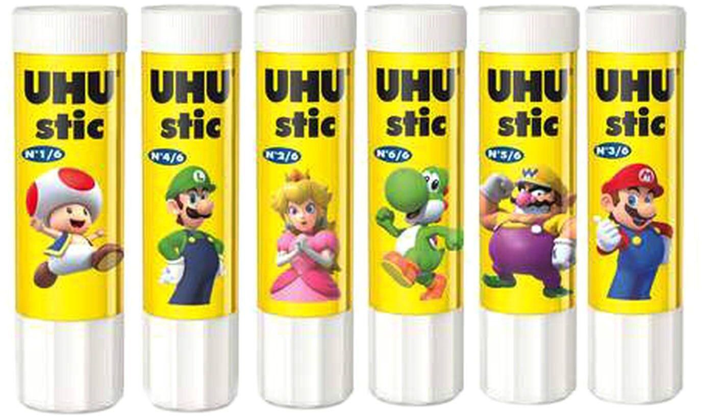UHU Stic Glue Stick Multicolour 21g 6 PCS