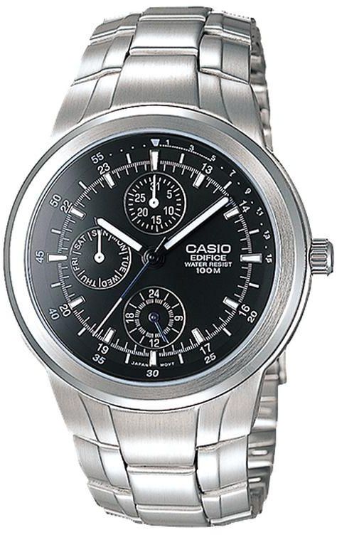 Casio EF-305D-1AV Stainless Steel Watch - For Men - Silver