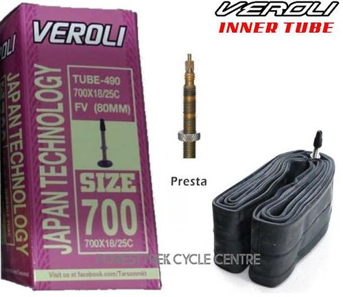 Veroli Bicycle Inner Tube 700x18/25c Fv 80mm