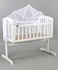 Babyhug Joy Cradle With Mosquito Net - White