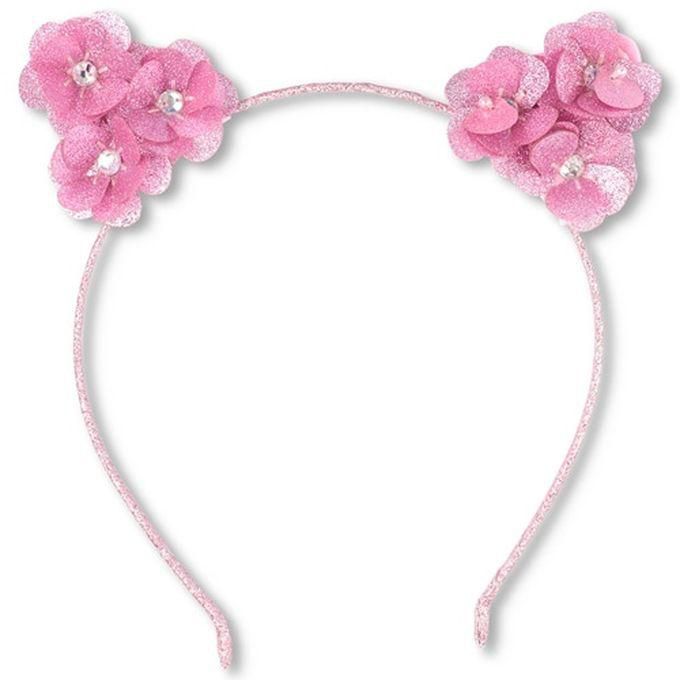 The Children's Place Princess Glitter Jeweled Petals Ears Metal Headband