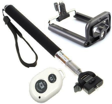 عصا مونوبود قابلة للتمديد لتصوير السيلفي مع جهاز تحكم عن بعد