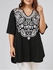 V Neck Printed Plus Size Tunic Top