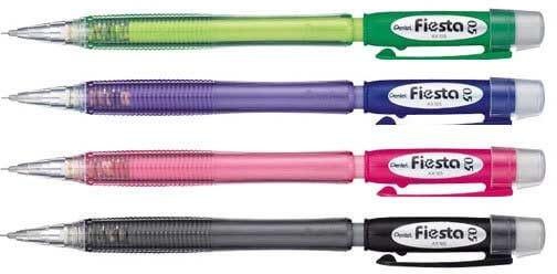 Pentel AX105 Fiesta Mechanical Pencil - 0.5mm, Assorted Color (Pack of 4)