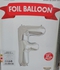 32 Inch Silver Helium Foil Balloon Letter F