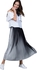 Milla by Trendyol MLWSS16BJ3654 Pleated Skirt for Women - S, Black/White