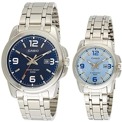 Casio for Unisex - Analog Stainless Steel Band Watch - MTP/LTP-1314D-2A