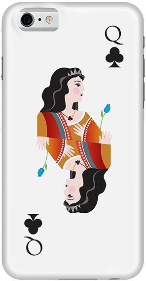 Stylizedd  Apple iPhone 6 Premium Slim Snap case cover Matte Finish - Queen of Clubs  I6-S-92