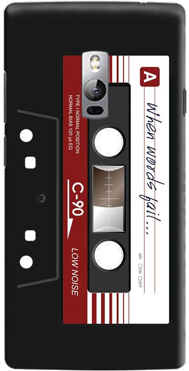 Stylizedd OnePlus 2 Slim Snap Case Cover Matte Finish - When words fail (Black tape)