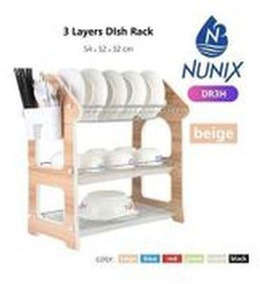 Nunix Quality And Unique 3 Tier Stainless Steel Utensils/dish Rack