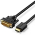 كابل HDMI الى DVI، كابل محول DVI-D 24+1 ذكر الى HDMI ذكر ثنائي الاتجاه عالي السرعة من يوغرين 1 متر، أسود