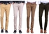 4 In 1 Men's Quality Chinos - Green, Chocolate Brown, Carton Brown And Off White