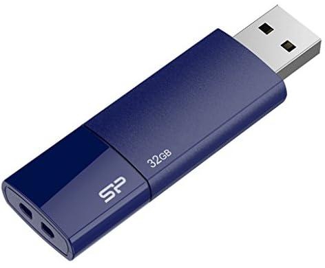 فلاش ميموري التيما U05 32 جيجابايت بمنفذ USB 2.0 بلون كحلي، 32 جيجابايت من سيليكون باور، من اس بي سيليكون باور، سعة 32768.0 MB