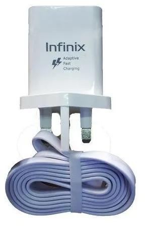 Infinix FAST FLASH 3 PIN CHARGER - WHITE.