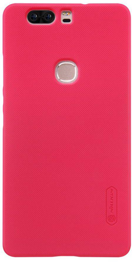 Polycarbonate Super Frosted Shield Case Cover With LCD Protector For Huawei Honor V8 Red