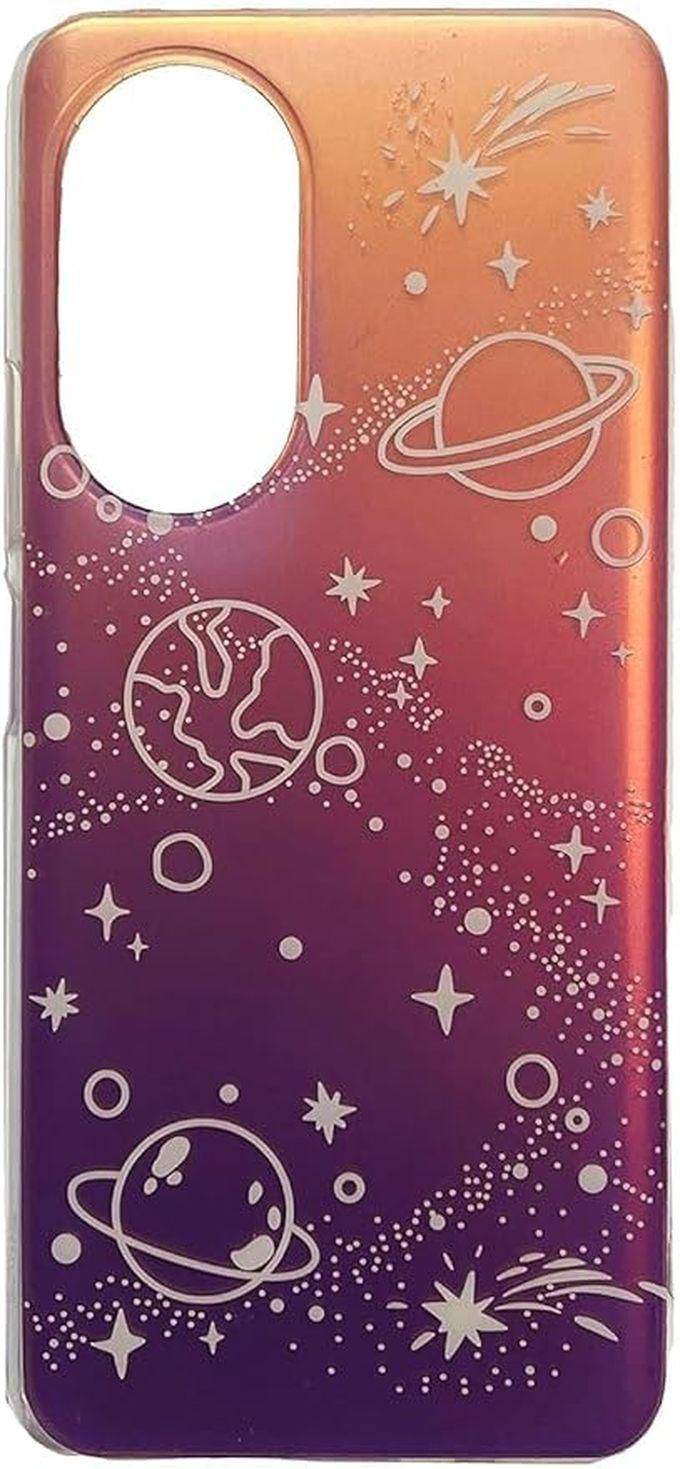 Boter Back Cover 3D Print High Material For Huawei Nova 9 SE Case Slim Super Silicone With Transparent Frame (Space)