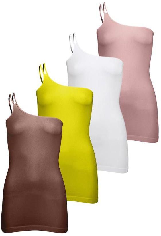 Silvy Set of 4 Casual Dresses for Women - Multicolor, Large