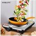 Get Sokany SK-5101 Freestanding Cooker, 1000 Watt, 1 Tile - Silver with best offers | Raneen.com