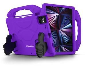 Moxedo Shockproof Protective Case Cover Lightweight Convertible Handle Kickstand for Kids with Pencil Holder Compatible for iPad Pro 11 inch (2018 / 2020 / 2021) / iPad Air4 10.9-inch 2020 (Purple)