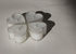 Heart-Shaped Wedding Candles in Glass - Pack of 6 (White)