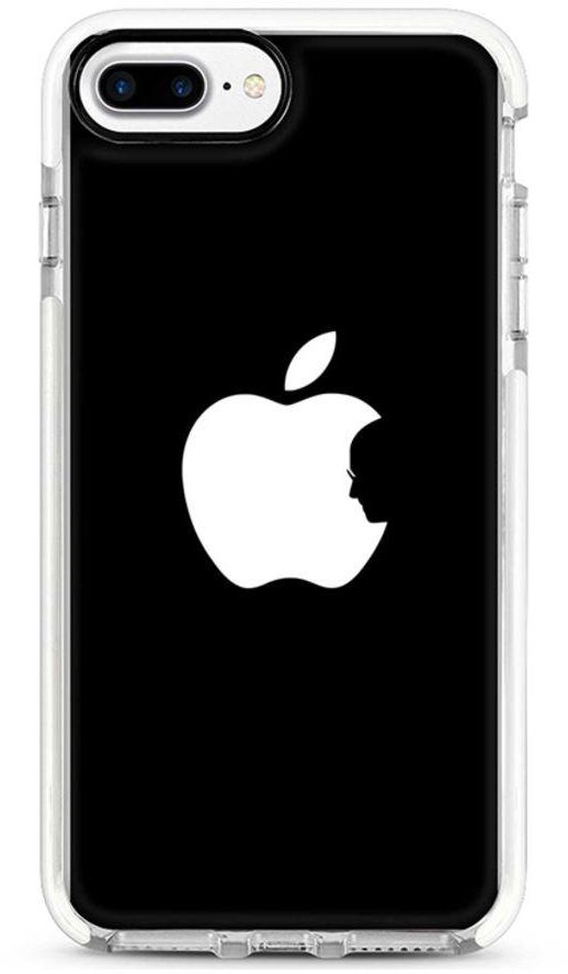 Protective Case Cover For Apple iPhone 7 Plus Steve's Apple - Black Full Print