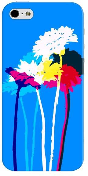 Stylizedd Apple iPhone 5 5S Premium Slim Snap case cover Matte Finish - Bleeding Flowers - Blue