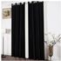 Generic BLACK Curtain (2M) (2Panels,each 1M) +FREE SHEER