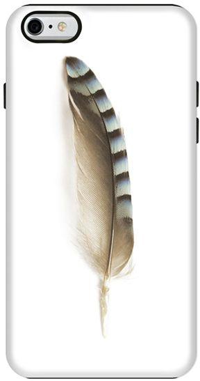 Stylizedd  Apple iPhone 6 Plus Premium Dual Layer Tough case cover Gloss Finish - Lonely Feather  I6P-T-123