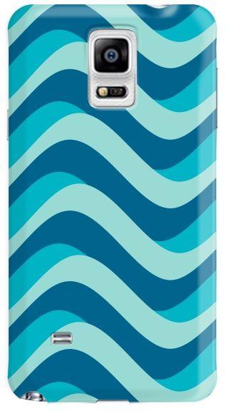 Stylizedd  Samsung Galaxy Note 4 Premium Slim Snap case cover Matte Finish - Curvy Blue  N4-S-289M