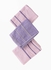 100% Cotton Hand Towel Set of 3 Purple/ Blue/ Purple 50x90 cm