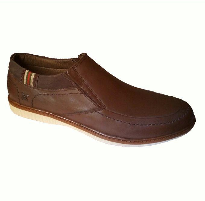 Generic Leather Casual Shoes -brown