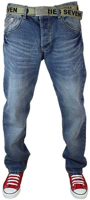 لويالتي اند فيث بنطلون جينز رجالي قصة قصيرة ، مقاس 36 US ، ازرق ، L603548A