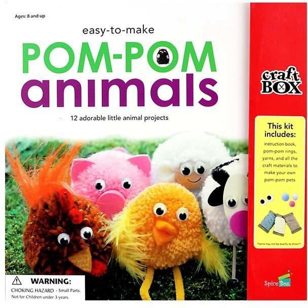 General Pom-Pom Animals - 12 Pcs