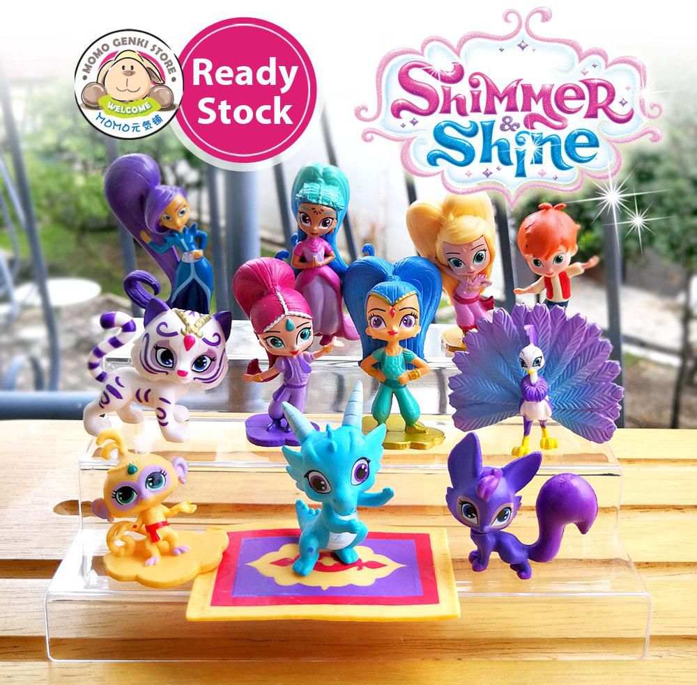 Shimmer and Shine Zac Doll Toys Figures 12 Pcs Set (2 Options)