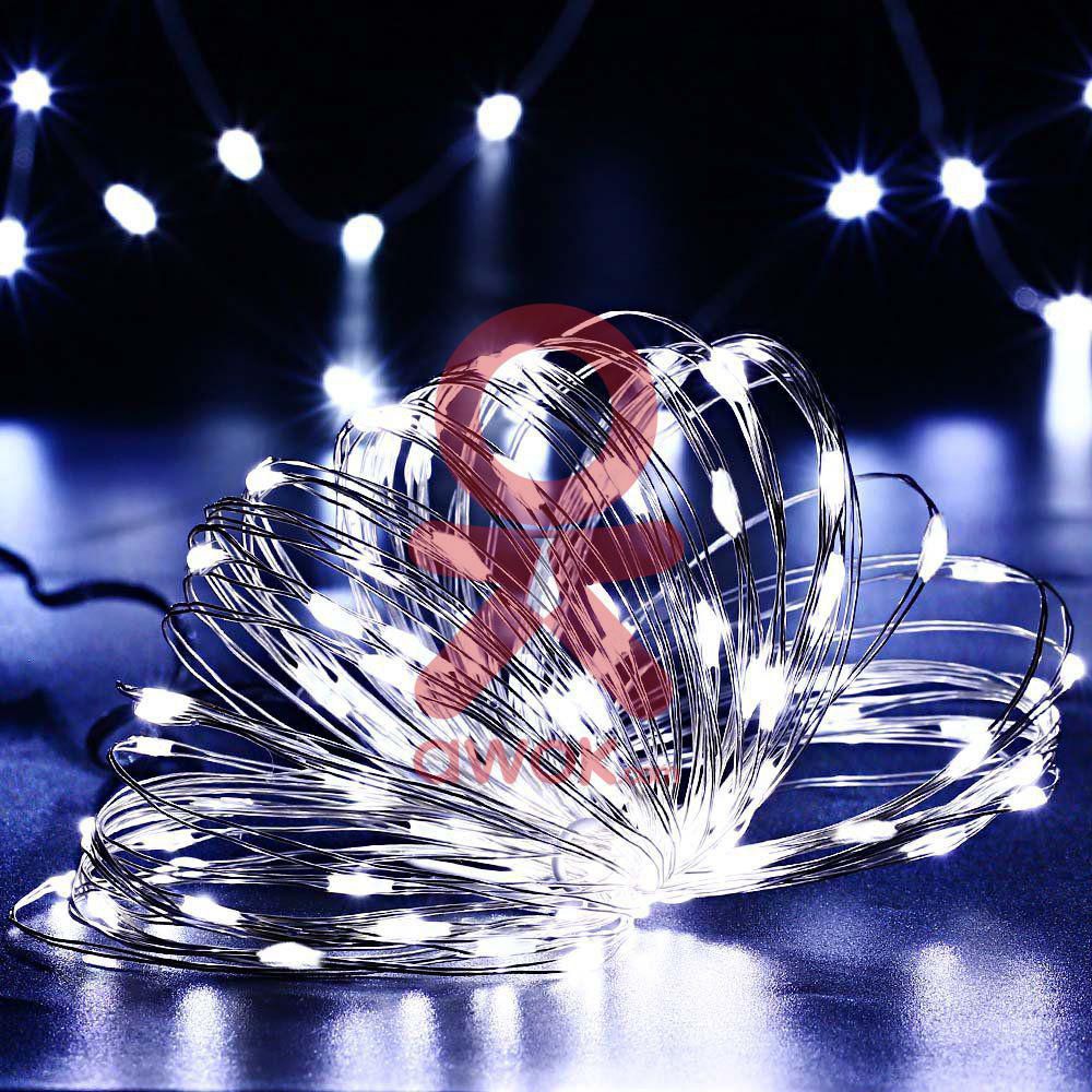 Outdoor Fairy String Light Multimodal Optional Night Lights Garden and Christmas Party Decoration Landscape Lighting,Y9073CW-200,200,Cool white