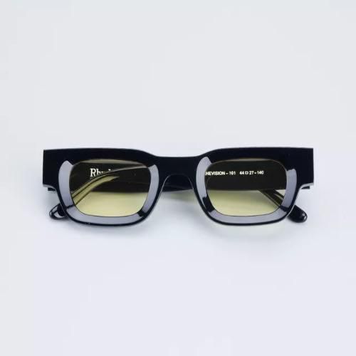 Men Sunglasses - Black & Yellow
