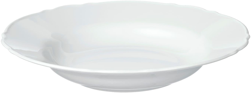UPPLAGA Deep plate - white 26 cm