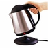 Lyons Silver & Black Stainless Steel Electric Kettle - 1.8L