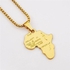Fashion Map Of Africa Pendant And Necklace