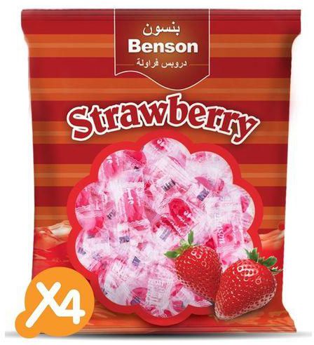Abu Auf 4 Packs of Benson Strawberry - 275 gm