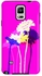 Stylizedd Samsung Galaxy Note 4 Premium Dual Layer Tough Case Cover Matte Finish - Bleeding Flowers  - Pink