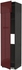 METOD خزانة عالية لثلاجة أو فريزر +2 باب، أسود Kallarp, لامع أحمر-بني غامق، ‎60x60x240 سم‏