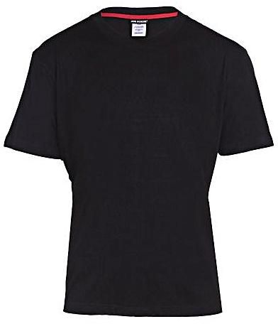 Fashion 2 Pcs Plain Round Neck T-Shirt – Black