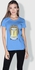 Creo Egypt Minions Round Neck T-Shirt for Women - Blue, M