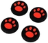 اغطية حماية متماثلة برسمة مخالب قطة لعصي التحكم في وحدات التحكم دوال شوك 4 الخاصة بمشغل العاب الفيديو بلاي ستيشن 4
