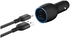 Adam Elements OMNIA C1 Pro 83W Dual-Port (USB-C/USB-A) Car Charger - Black