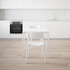 MELLTORP / JANINGE Table and 2 chairs - white/white 75 cm