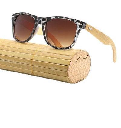 Bamboo Legs Wayfarer Sunglasses