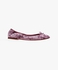 Purple Bow Ballerina Flats