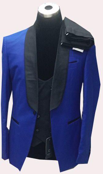 Elegant Men's Slim Fit Suit - Brown
